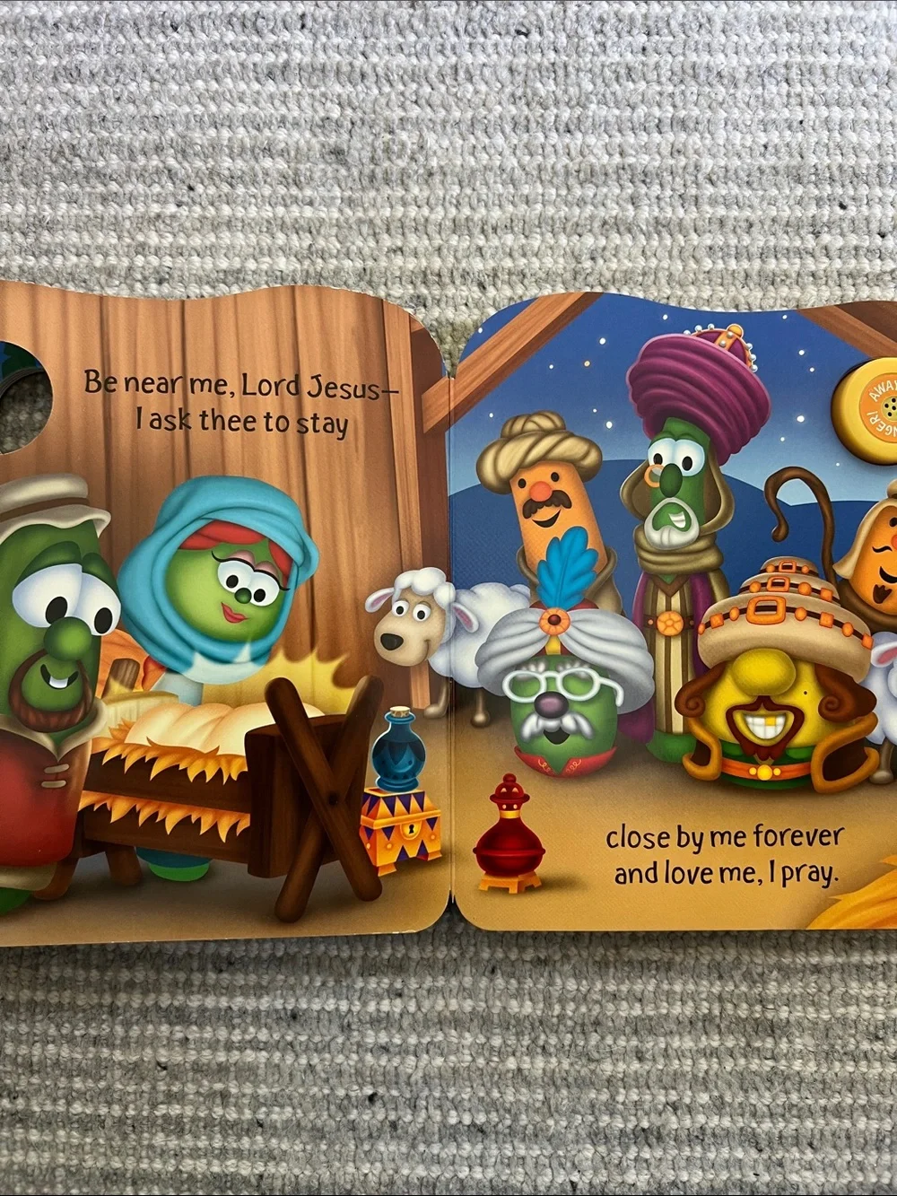 Thank You, God Hardcover & VeggieTales Away in a Manger Board Book